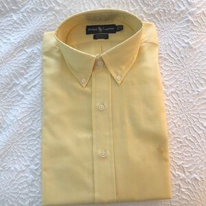 Men’s Ralph Lauren Yarmouth dress shirt in yellow